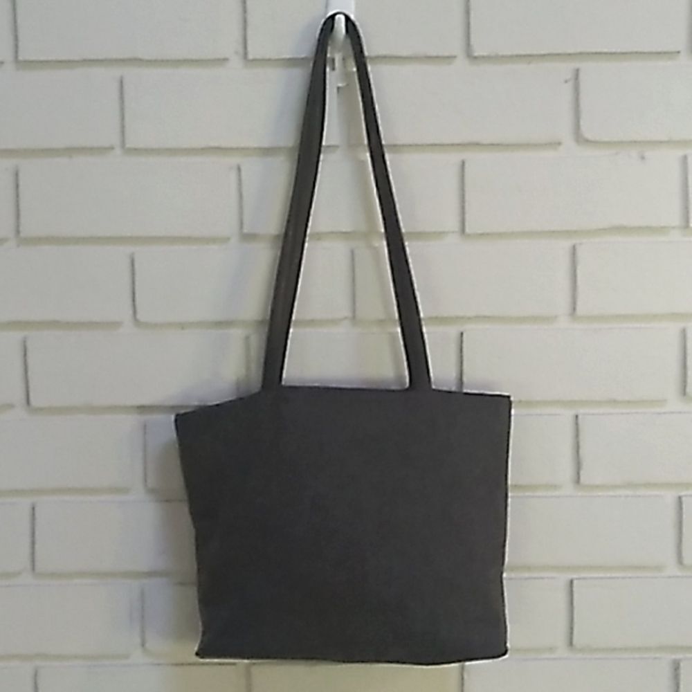Modern Elements Gray Wool Feel Shoulder Bag.